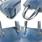 Hermes Business Bag Escapade Leather Navy — view 7