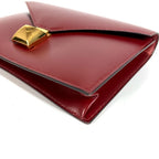 Hermes Clutch Medley Logo Box Calf Brown — view 6