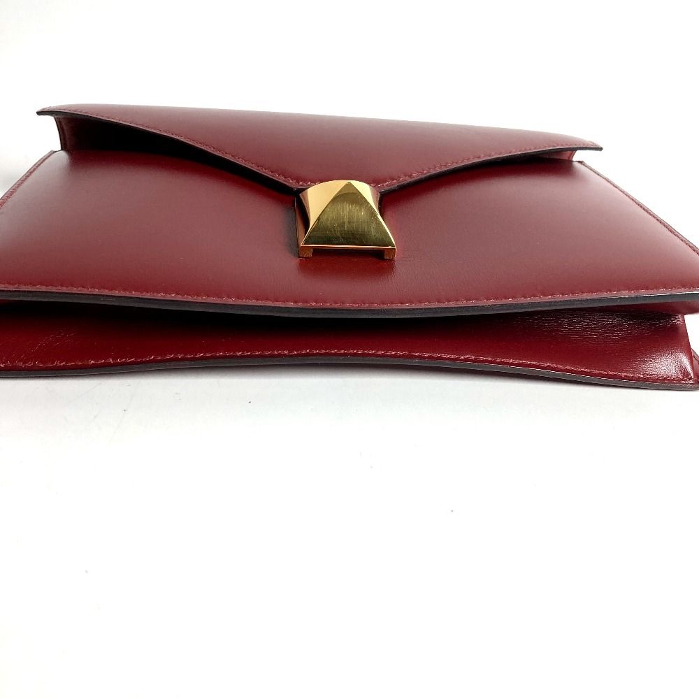 Hermes Clutch Medley Logo Box Calf Brown — view 7