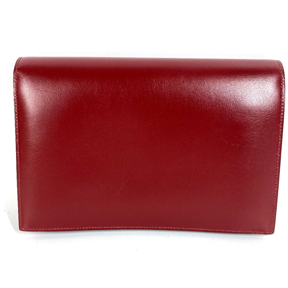 Hermes Clutch Medley Logo Box Calf Brown — view 2