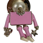 Chanel Key Holder Gabrielle CC Logo Metal Pink — view 8