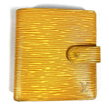Louis Vuitton Bifold Wallet Porto Billets Compact Epi Leather Tassili Yellow