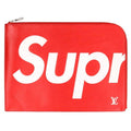 Louis Vuitton Supreme LV Pochette Jour GM Epi Leather Clutch
