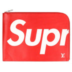 Louis Vuitton Supreme LV Pochette Jour GM Epi Leather Clutch