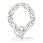 Hermes Chaine D'ancre TGM Silver Bracelet