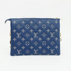 Louis Vuitton Ten Cousin PM Shoulder Bag Monogram Navy Gold Leather Denim — view 2
