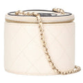 Chanel CC Logo Round Chain Vanity Shoulder Bag