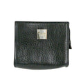 Celine Zipper Coin Case Black Vintage Leather Silver Purse