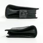 Celine Zipper Coin Case Black Vintage Leather Silver Purse — view 4