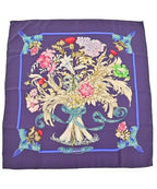 Hermes Bandana Scarf Purple