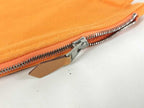 Hermes Pouch Bora Orange Canvas — view 8