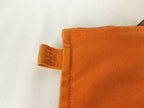 Hermes Pouch Bora Orange Canvas — view 9