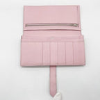 Hermes Wallet Bearn Souffle Rose Sakura Chevre Bifold Silver — view 6