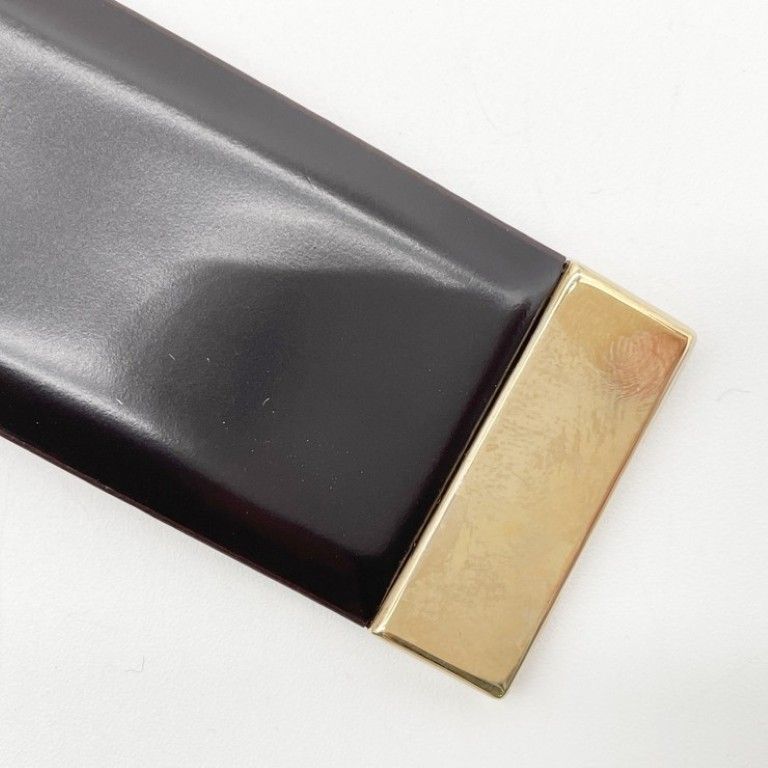 Louis Vuitton Belt Ceinture Carre Brown Leather Gold — view 6