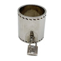 Hermes Scarf Ring Silver Metal Cadena Motif