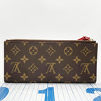 Louis Vuitton Wallet Portefeuille Adele Brown Coquelicot Monogram Bifold Gold — view 2