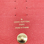 Louis Vuitton Wallet Portefeuille Adele Brown Coquelicot Monogram Bifold Gold — view 7