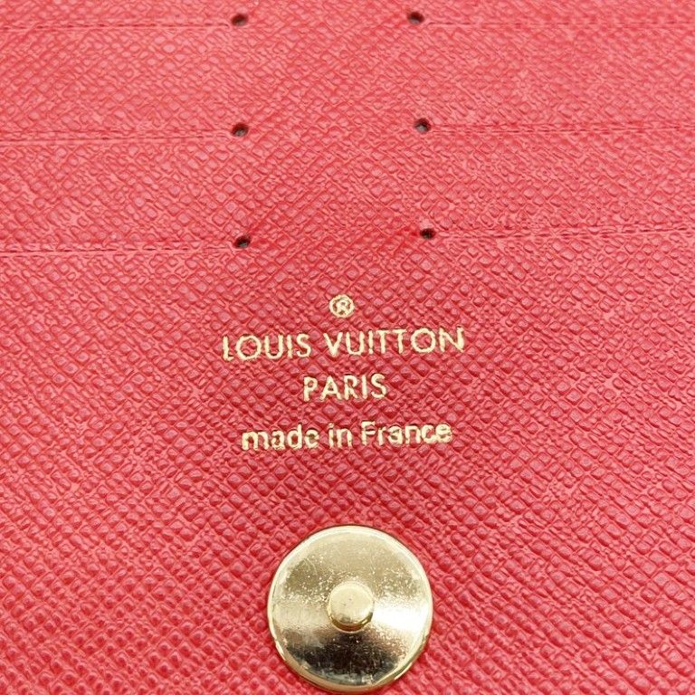 Louis Vuitton Wallet Portefeuille Adele Brown Coquelicot Monogram Bifold Gold — view 7