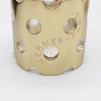Hermes Scarf Ring Gold Metal Perforated — view 3