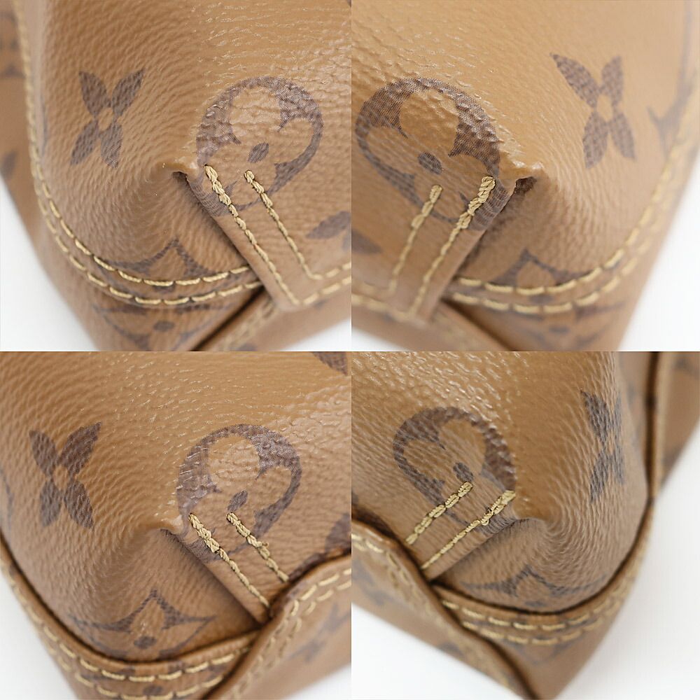 Louis Vuitton Ten Atlantis BB Shoulder Bag Monogram Reverse Canvas Brown Gold — view 5