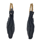 Gucci Bamboo Black Silver Nylon Leather 001 Tote — view 8