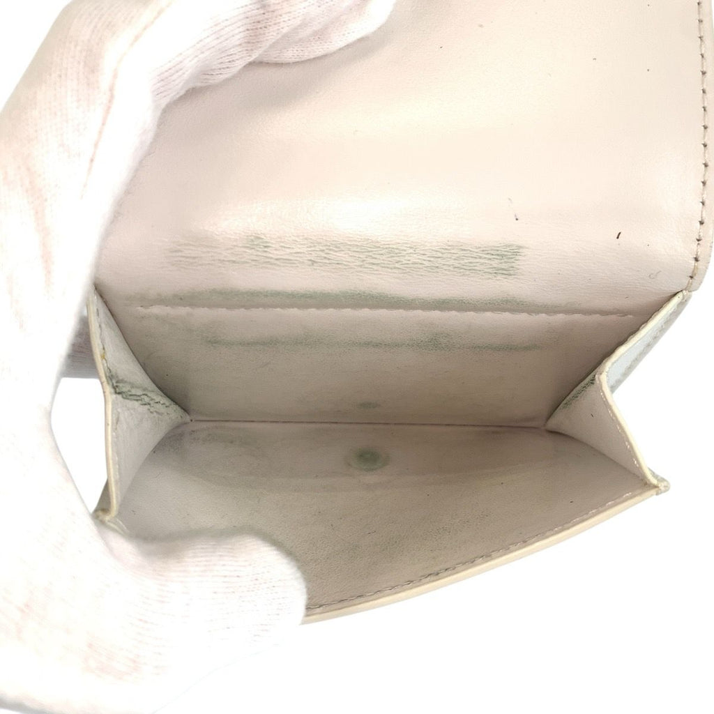 Bottega Veneta White Silver Compact Wallet — view 5