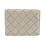 Bottega Veneta White Silver Compact Wallet — view 2