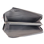 Bottega Veneta Intrecciato Round Zip Black Leather Wallet — view 7