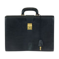 Loewe Anagram Black Gold Leather Business Briefcase