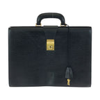 Loewe Anagram Black Gold Leather Business Briefcase