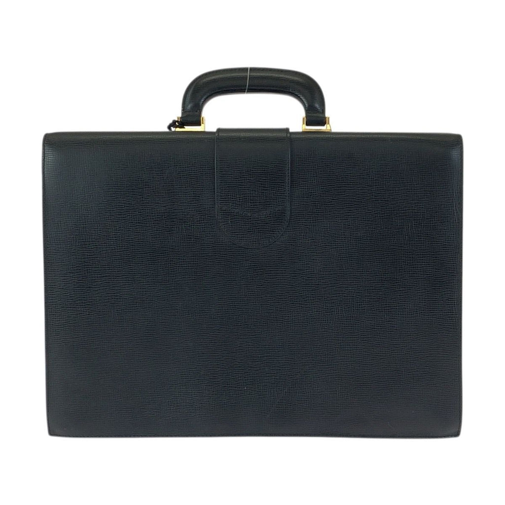 Loewe Anagram Black Gold Leather Business Briefcase — view 2