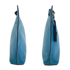 Loewe Anagram Turquoise Blue Silver Leather Clutch — view 6