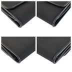 Prada Tessuto Triangular Black Silver Nylon Compact Wallet — view 7