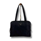 Prada Padlock Mini Tote Black Nero Tessuto — view 2
