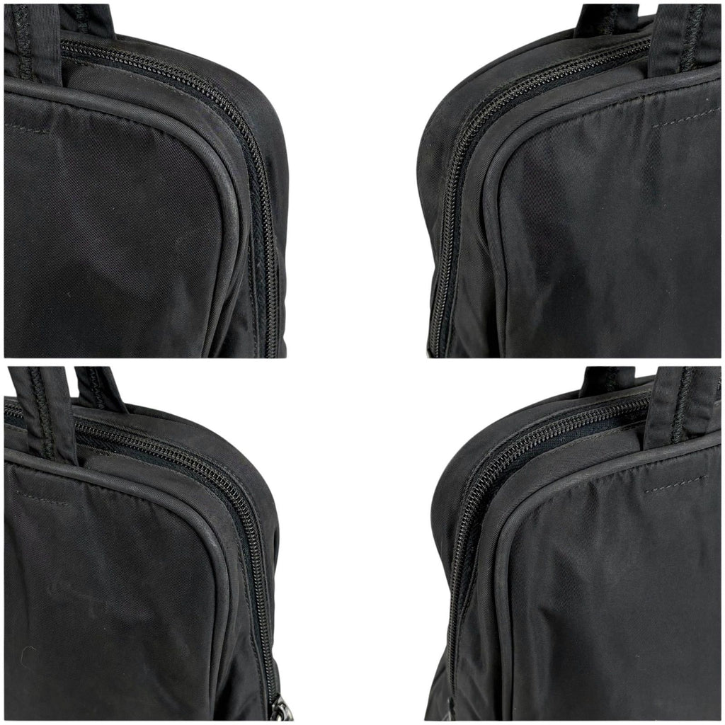 Prada Padlock Mini Tote Black Nero Tessuto — view 5