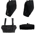 Prada Padlock Mini Tote Black Nero Tessuto — view 4