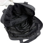 Prada Padlock Mini Tote Black Nero Tessuto — view 9
