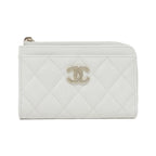 Chanel Card Case Card Holders White