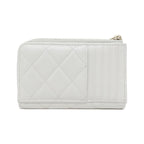 Chanel Card Case Card Holders White — view 2