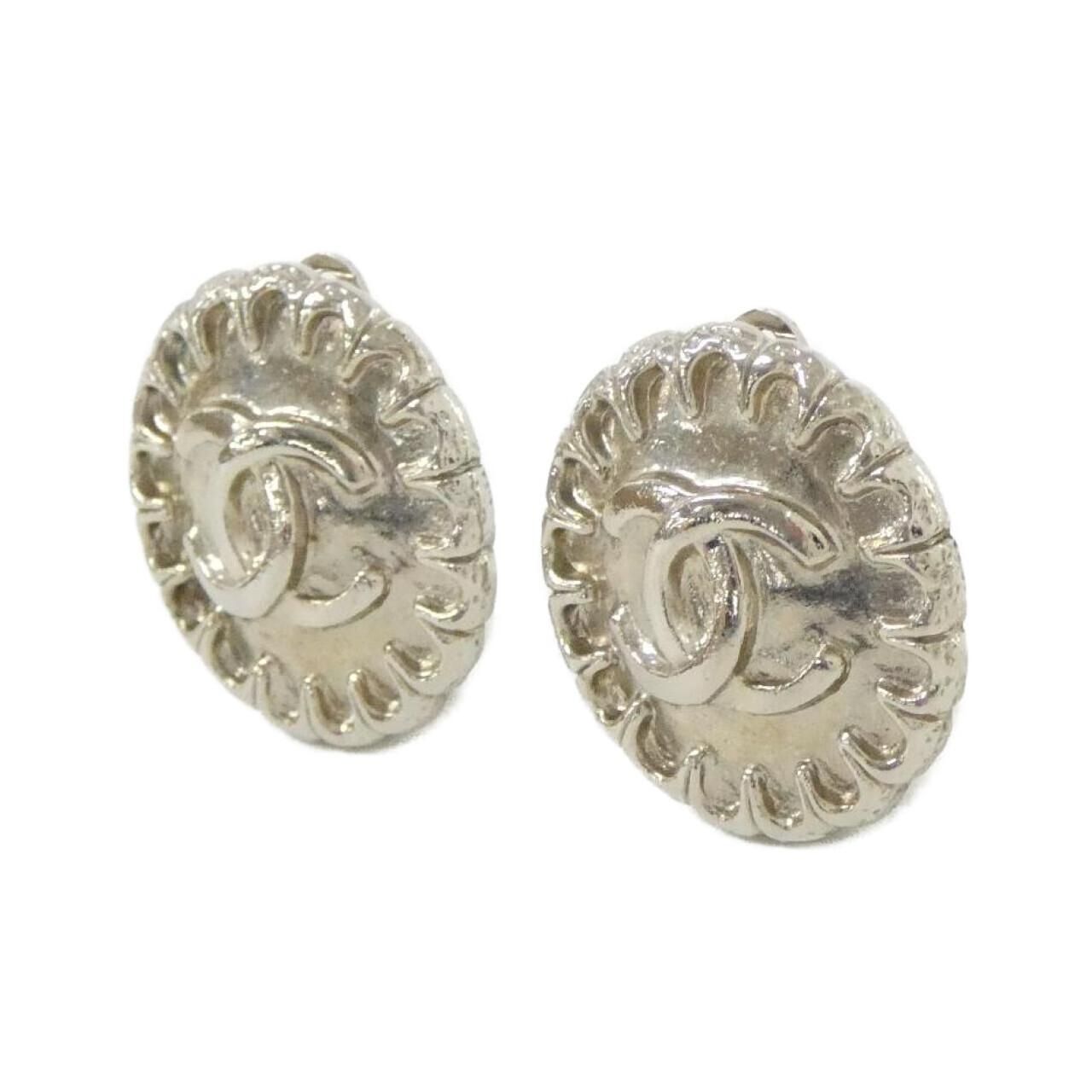Chanel Vintage Earrings Silver — view 2