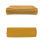 Loewe Anagram Yellow Leather Pouch Makeup — view 9