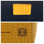 Loewe Anagram Yellow Leather Pouch Makeup — view 3