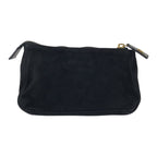 Fendi Vintage Black Gold Nubuck Pouch Makeup Case — view 2