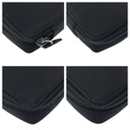 Prada Tessuto Black Silver Nylon Pouch Makeup Case — view 4