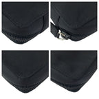 Prada Tessuto Black Silver Nylon Pouch Makeup Case — view 3
