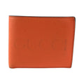 Gucci Orange Leather Fold Wallet Compact