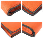 Gucci Orange Leather Fold Wallet Compact — view 3