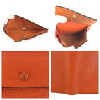 Gucci Orange Leather Fold Wallet Compact — view 7