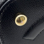 Chanel Chain Shoulder Bag CC Logo Quilted Vanity Caviar Leather Black — view 8