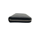 Saint Laurent Wallet Zip Around Leather Navy YSL Logo Classic Vintage Retro — view 5